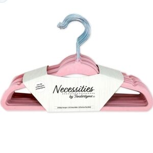 ‼️SAVE $10‼️Tendertyme Necessities 20-Pack Pink Velvet Baby Hangers
